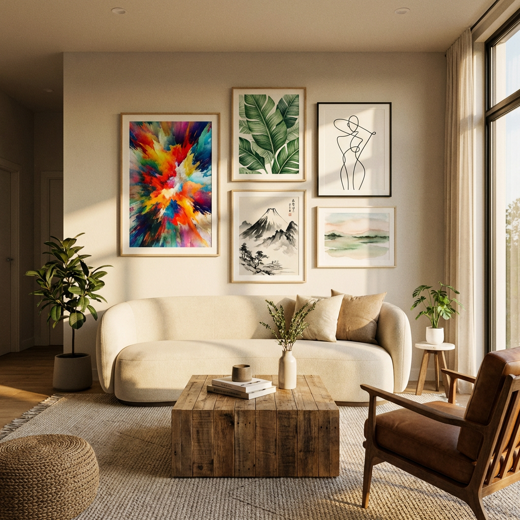 5 Wall Art Styles You Can Create in Under 2 Minutes with AI