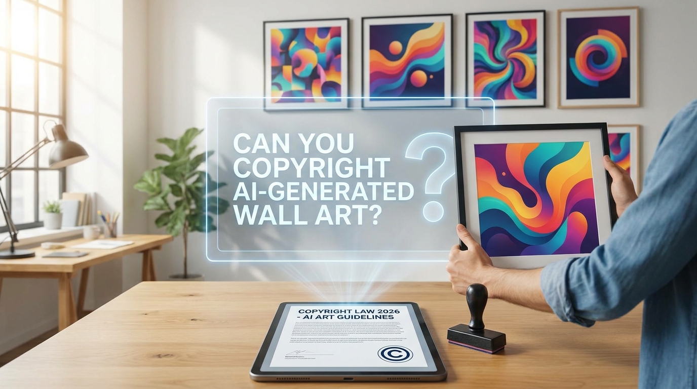 Can You Copyright AI-Generated Wall Art in 2026? What Buyers and Sellers Need to Know