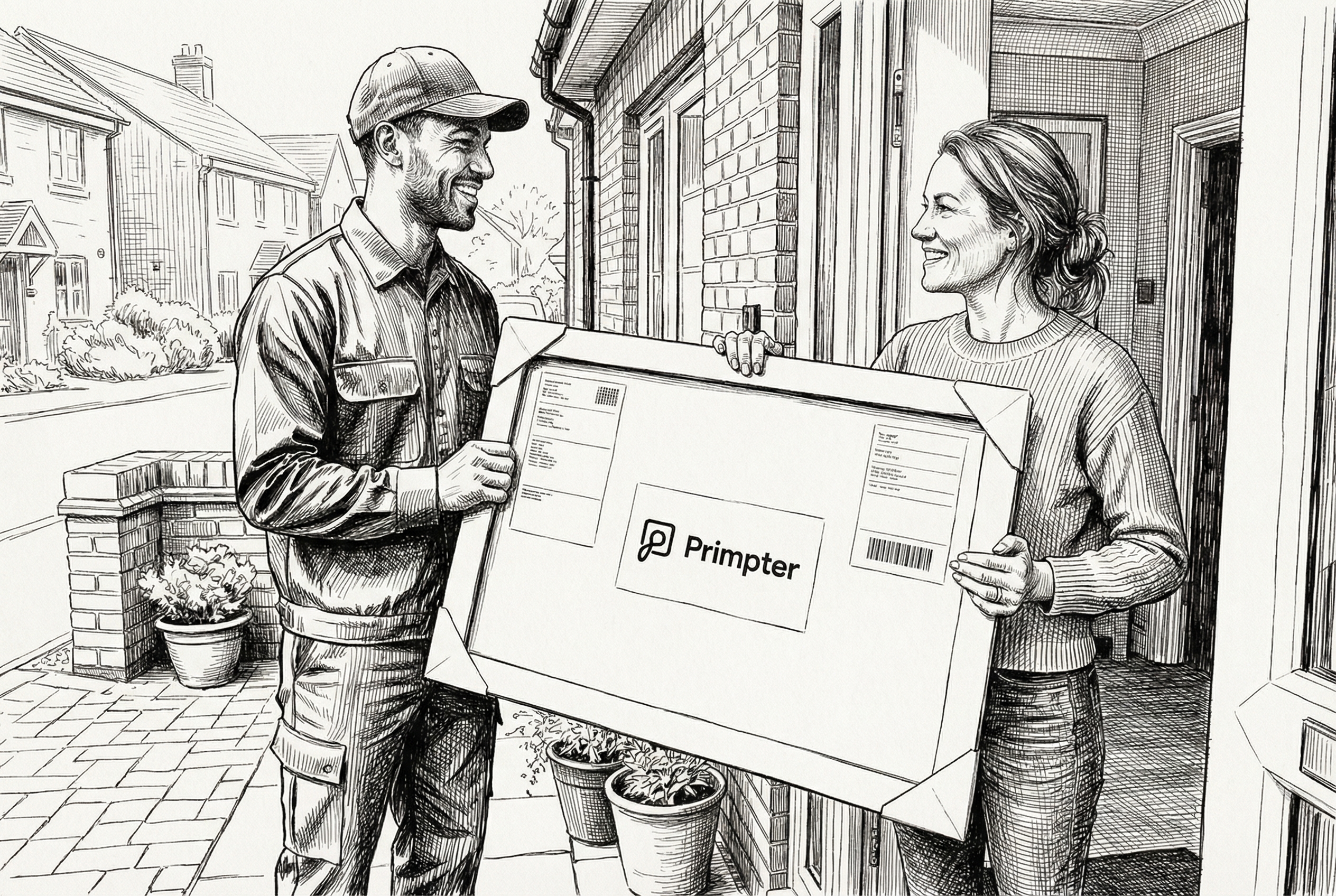 Premium custom canvas print with sustainable hardwood frame by Primpter